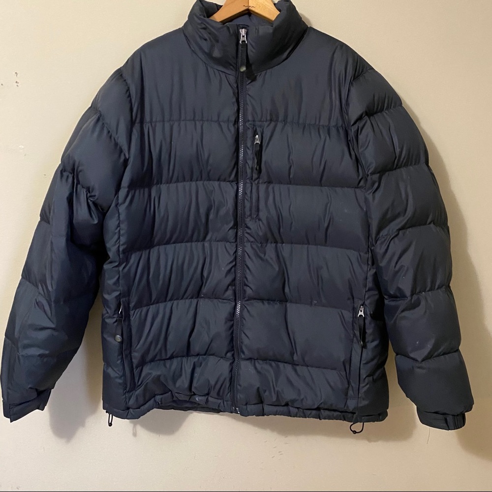 Men’s LL Bean Down Puffer Jacket Black Large